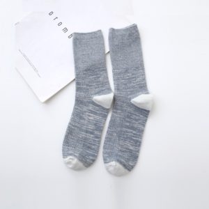 Blue hemp Socks Organic Cotton Socks Crew Socks for Men