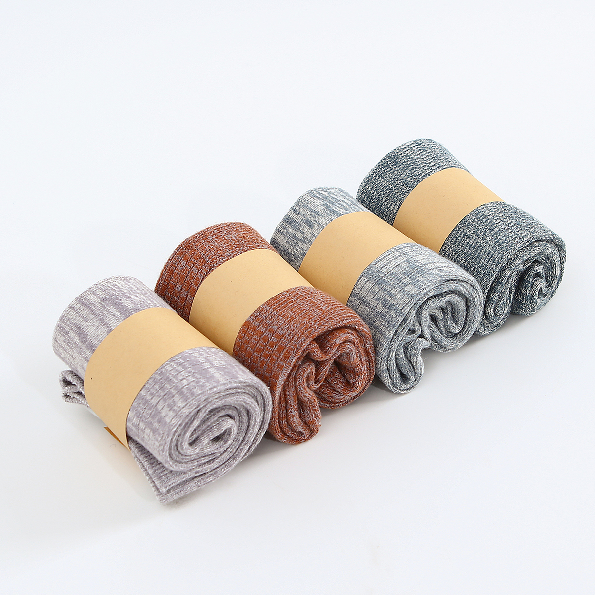 Hemp & Organic Cotton Socks | Multicolor | Crew Socks | 4 Pairs
