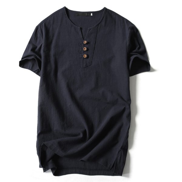 Hemp and organic cotton tshirt in black