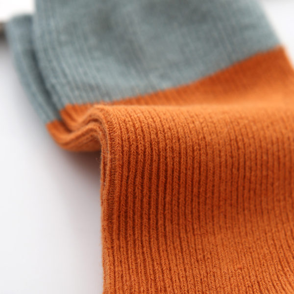 orange gray hemp Socks Organic Cotton Socks Crew Socks for Men