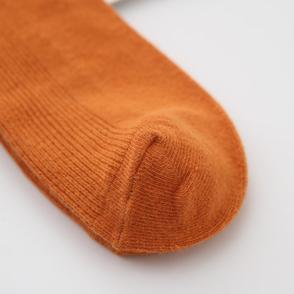 reinforced toe orange socks