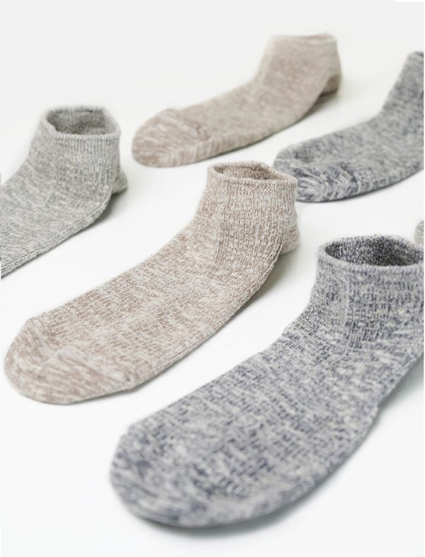 Hemp and organic cotton ankle socks 3 pairs