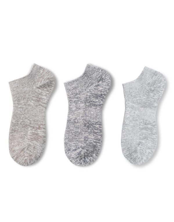 Three pairs hemp ankle socks