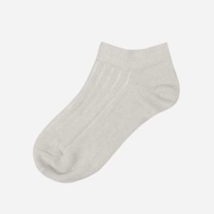 White hemp socks profile